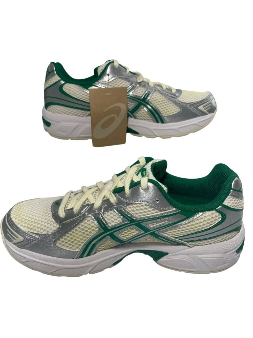 Asics Gel-1130 Running Shoes Cream/Kale Unisex US Men's Sz 8 Women's Sz 9.5 NWB - Picture 2 of 11